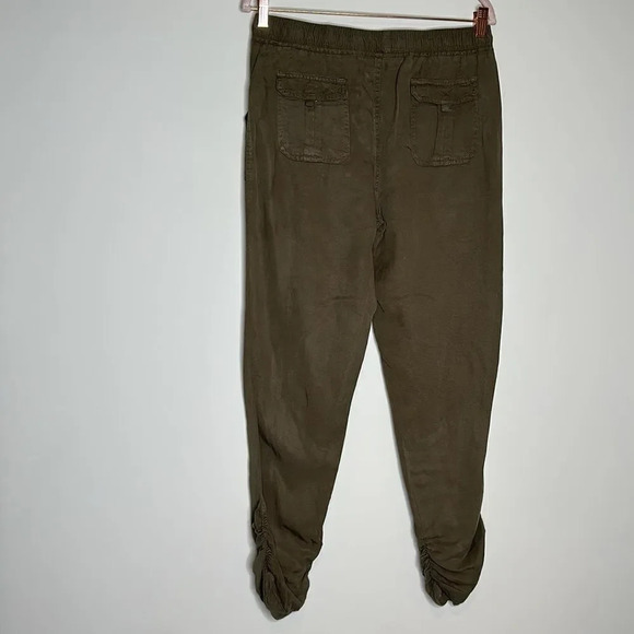 Thread Supply Women Pants Large Olive Green Stretch Waist Drawstring Jogger - Picture 6 of 9